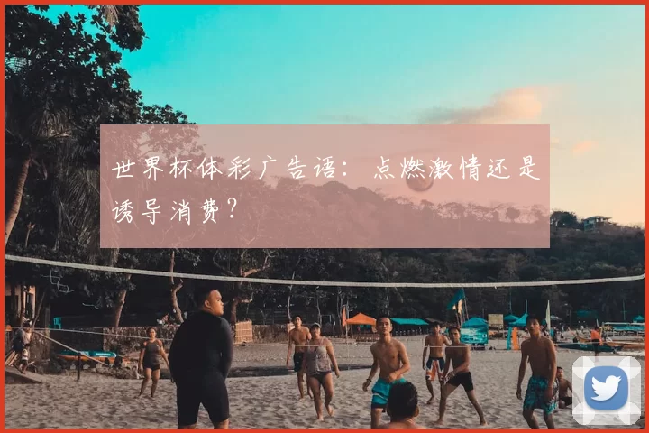 世界杯体彩广告语：点燃激情还是诱导消费？