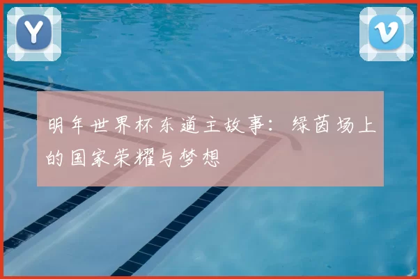 明年世界杯东道主故事:绿茵场上的国家荣耀与梦想