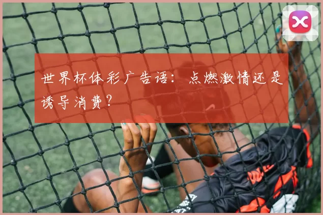 世界杯体彩广告语：点燃激情还是诱导消费？